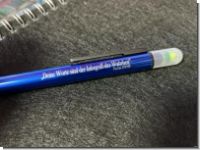 NEU!! Blauer STUDIERSTIFT - Kugelschreiber mit Textmarker