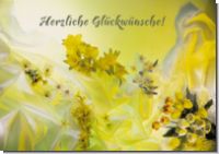 G1 neu - Grusskarte Blumenarrangement